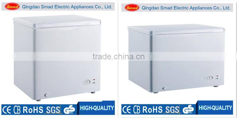 Single door top open dc solar power refrigerator chest freezer