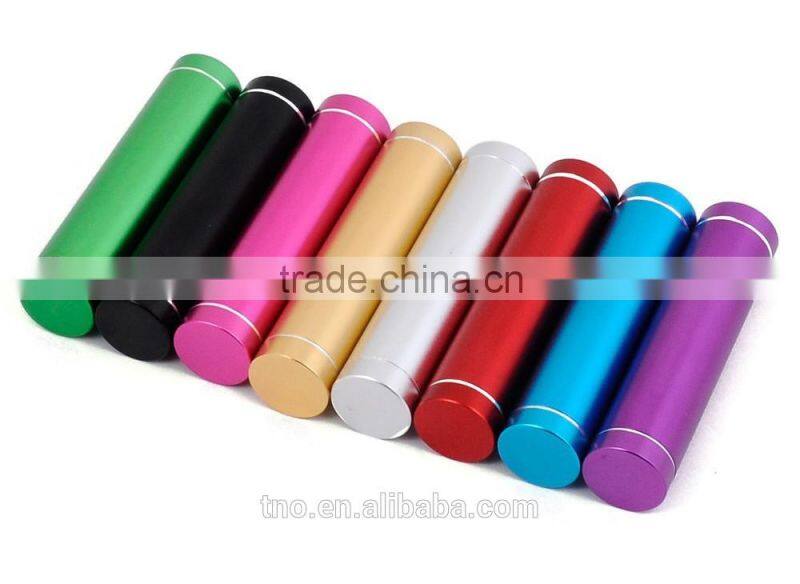 Promotional gift cylindrical 2600mah mobile power bank