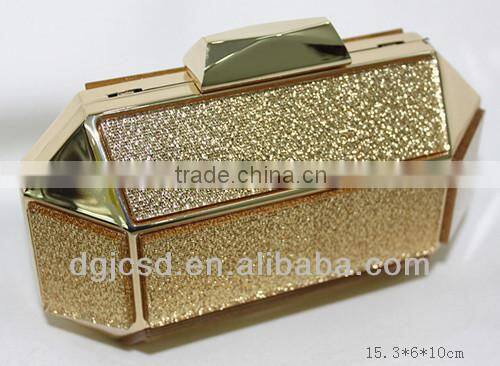 New color 0861 Amber adhesive evening clutch bag
