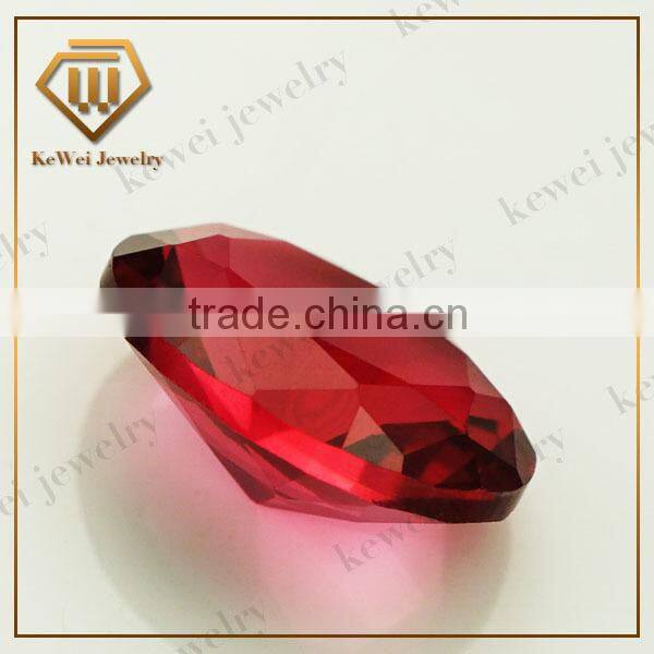 China Glass Stone Classic 5*7mm Oval Shape Rose Color Glass Stone
