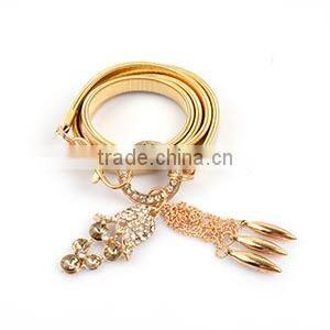 2014 new body jewelry beauty bell ring gold belly chains waist chains