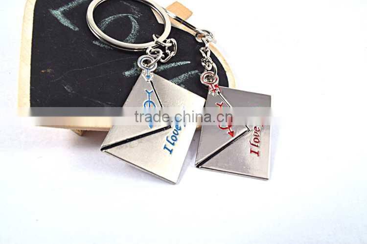 wholesale promotional keychain cute couple keychain with logo