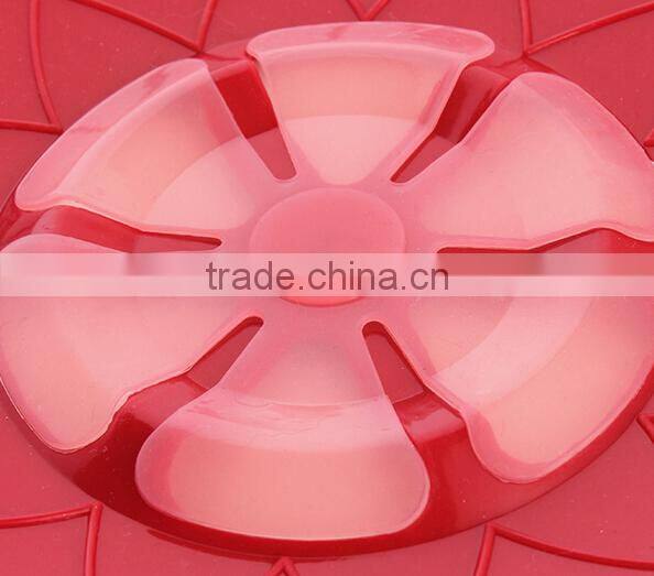 Flexible High temperature resistant silicone pot lid cover spill stopper