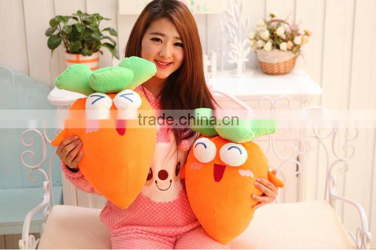 Custom Wholesale Soft Plush Vegetable Pillow Toys Cute Charming Pillow