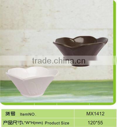 Hot sale small lotus shape melamine flower pot plastic flower pot 1412