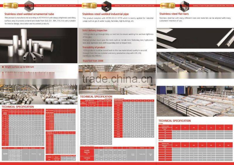 (Hot) High quality of stainless steel pipe- industrial pipe A312, A778