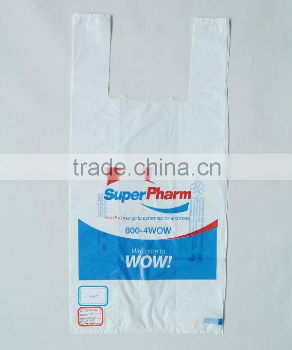 Customized Logo HDPE T-shirt Packing Bags
