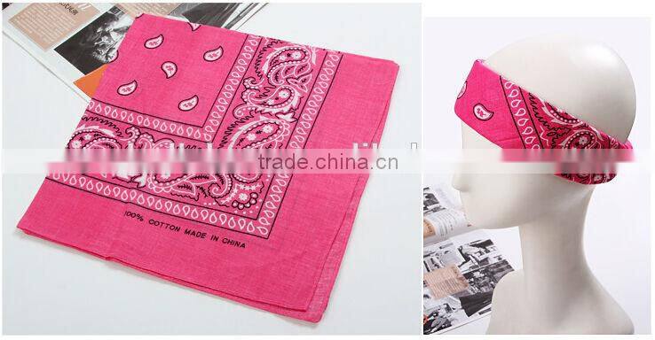 Fashion Stock Paisley Square Polyester Bandana