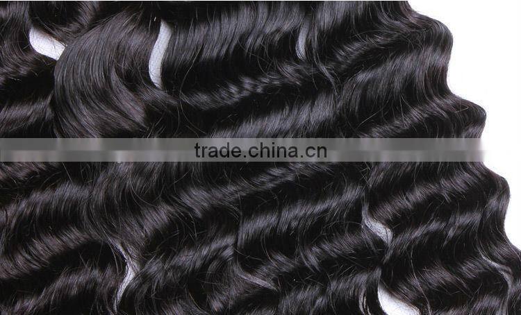 100% human hair , can be dye any color, deep wave brazilian hair