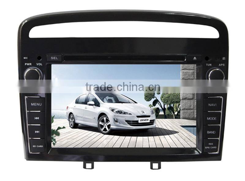 8 inch HD touch screen Peugeot 408 DVD GPS with bluetooth,IPOD,digital TV available
