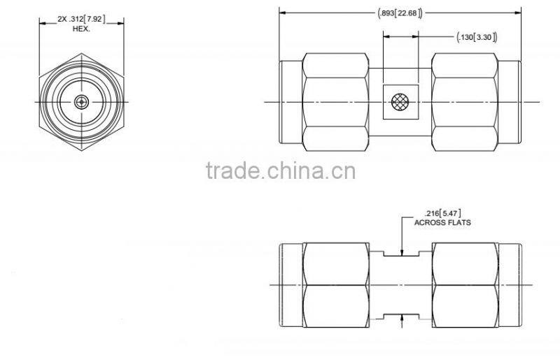 SMA connector Male to Male Adapter