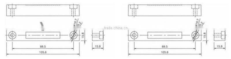 E-5continents 5C-59 ABS magnetic contact wide gap ideal for metal door CE FCC ROHS