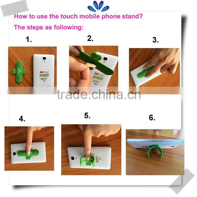 High definition custom printing silicone cell phone stand