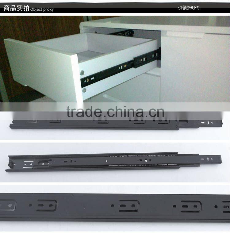 35mm 3-Fold Good Quality Drawer Slide/Plastic Chair Glides/Ball Bearing Rails