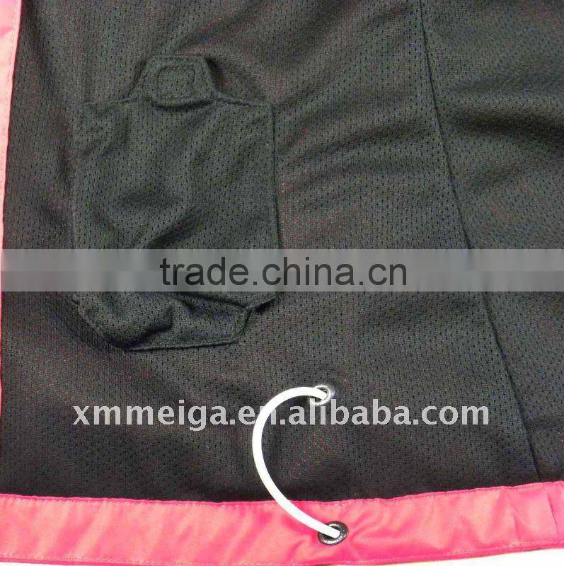 New styles, ladies softshell jacket,100% polyester pongee,waterproof jacket,with reflective print,print in back