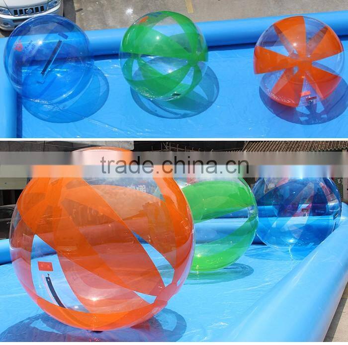 2016 Cheap TPU/PVC walk on water plastic ball,hamster ball for adults