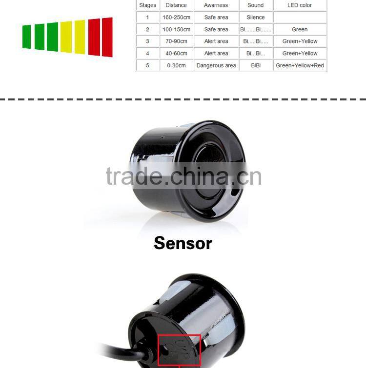 Fashion LED car parking display built in buzzer alert parking sensor OEM/ODM