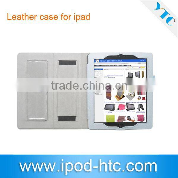 2013 Newest PU Leather Case for iPad 4 /3/2 9.7inch Tablet case
