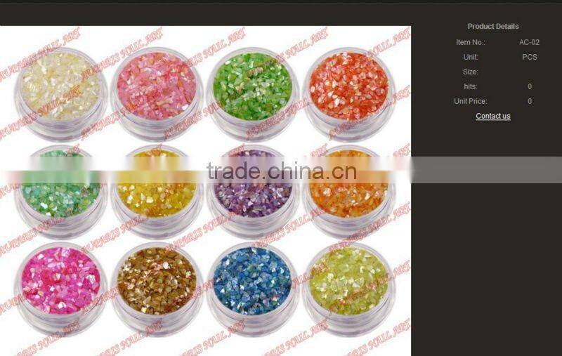 Professional Nail Art Decoration Crushed Sea Shell