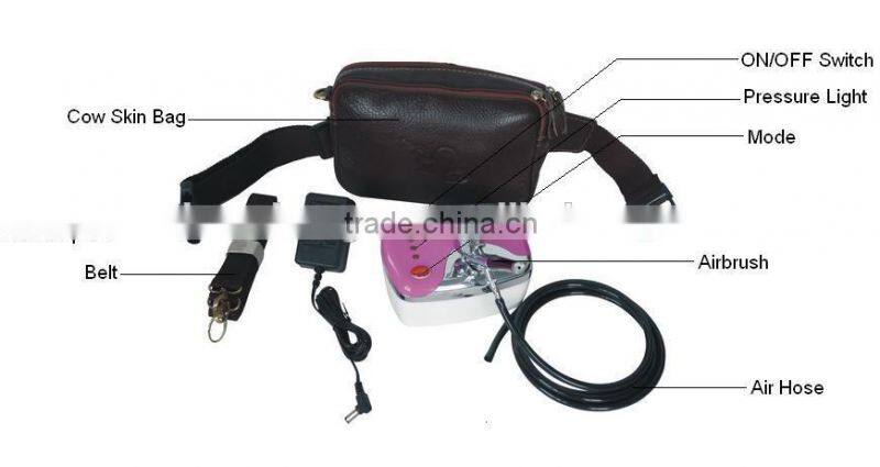 HS08-3AC-KB airbrush tattoo compressor