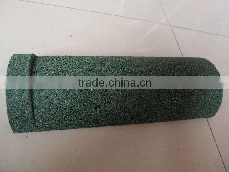 circular hip stone coated metal roofing tiles