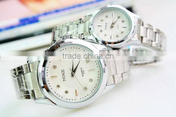 Alloy case couple watches with DIY dials