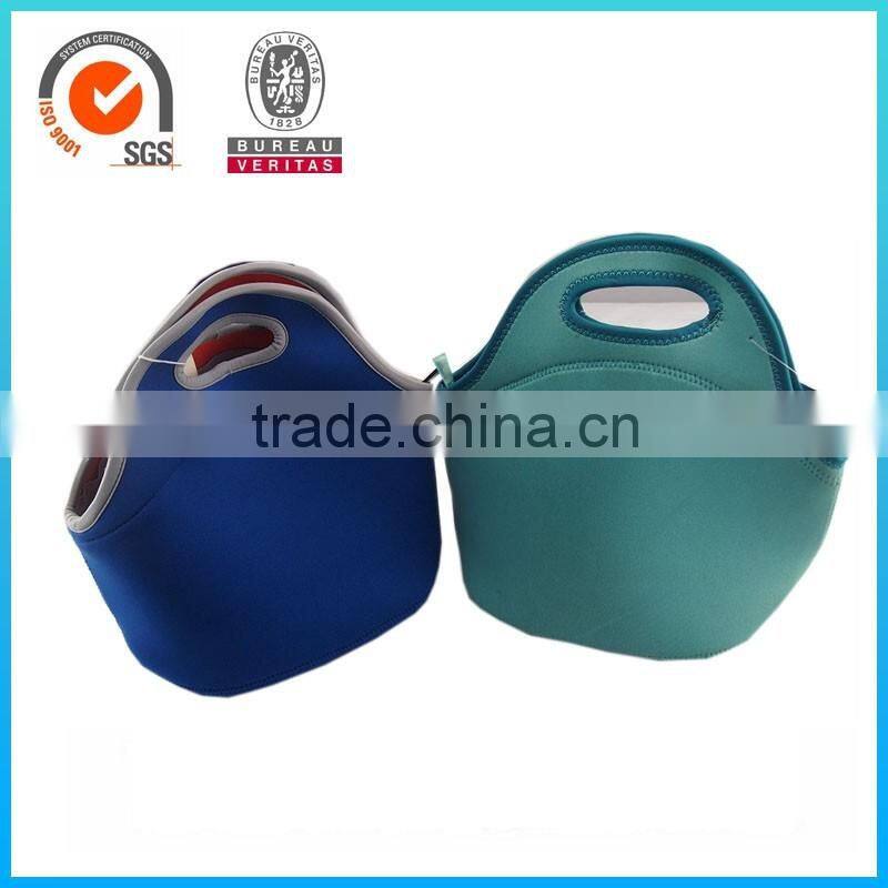 Customize neoprene lunch cooler bag with zipper