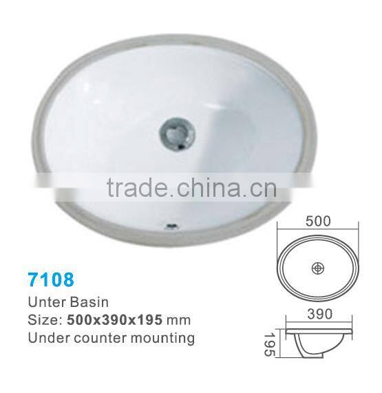 porcelain basin,undermount sink,ceramics basin, wash basin