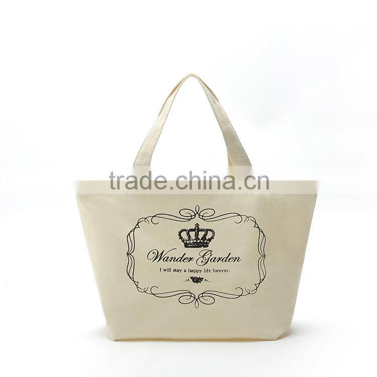 black and white printing cloth shopping bag