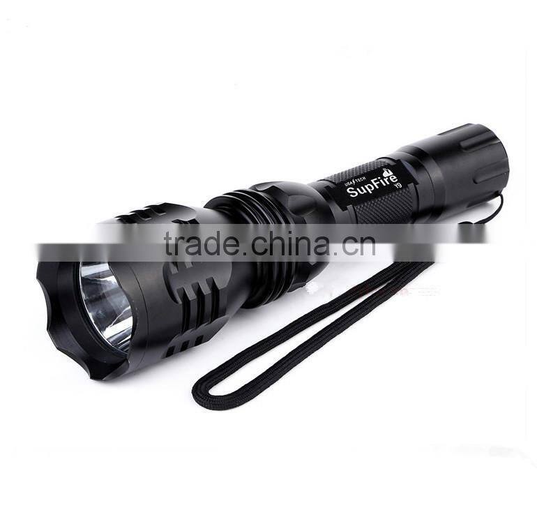 500m long range CREE Q5 tactical shockproof rechargeable LED police flashlight