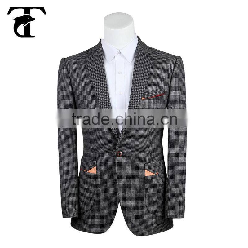 High quality polyester men's blazer men's office suit jacket suit wolesale