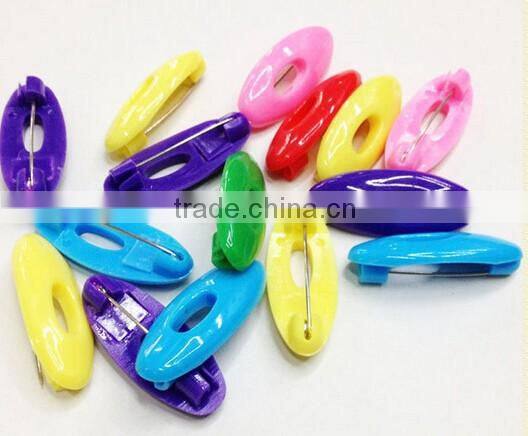 Womens Mix Color 6pcs Scarf Pins Muslim Hijab scarf Safety Pin Brooches/