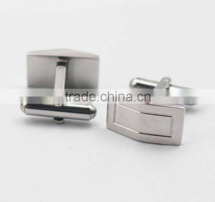 Factory bulk sale 316L stainless steel top quality cufflink clasps cufflink base