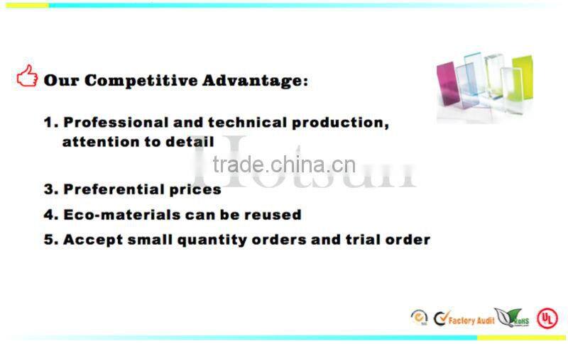 A shape clear acrylic calendar stand