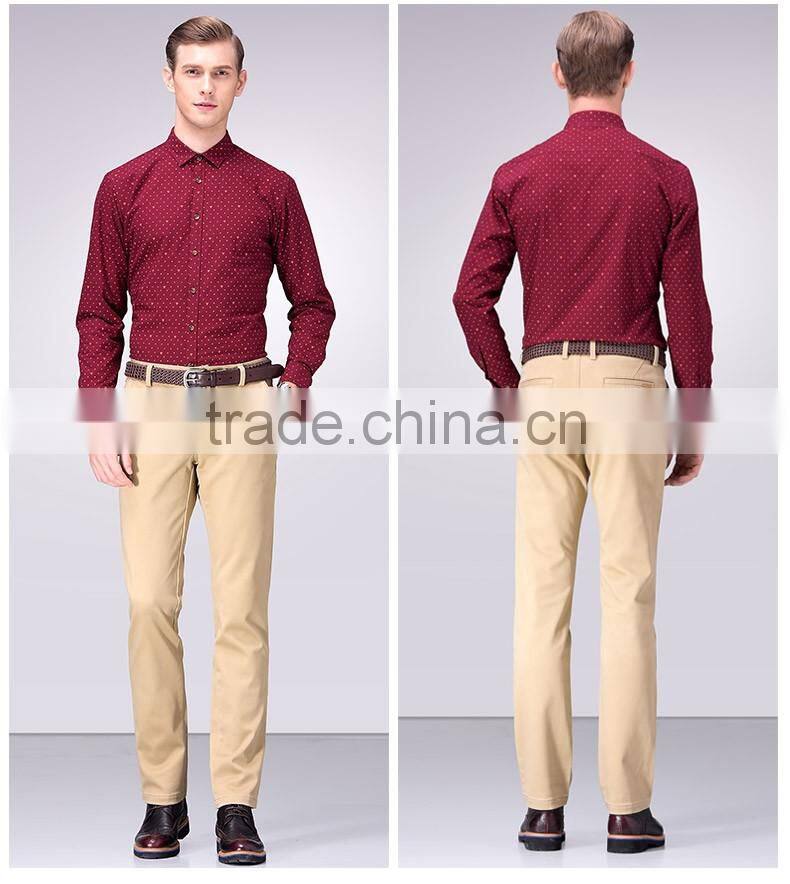 men's Straight trousers business pants warm woolen pants for business man