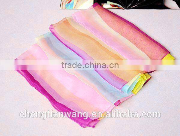 2015 new product latest design good quality beautiful raw silk scarf