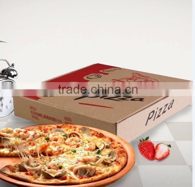 Cheap beautiful corrugated paper pizza box with printing