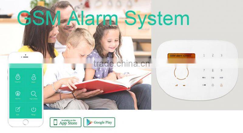 Smart home automation system with SIM card GSM alarm system & Android/IOS APP GSM Home Alarm, Wireless GSM Alarm