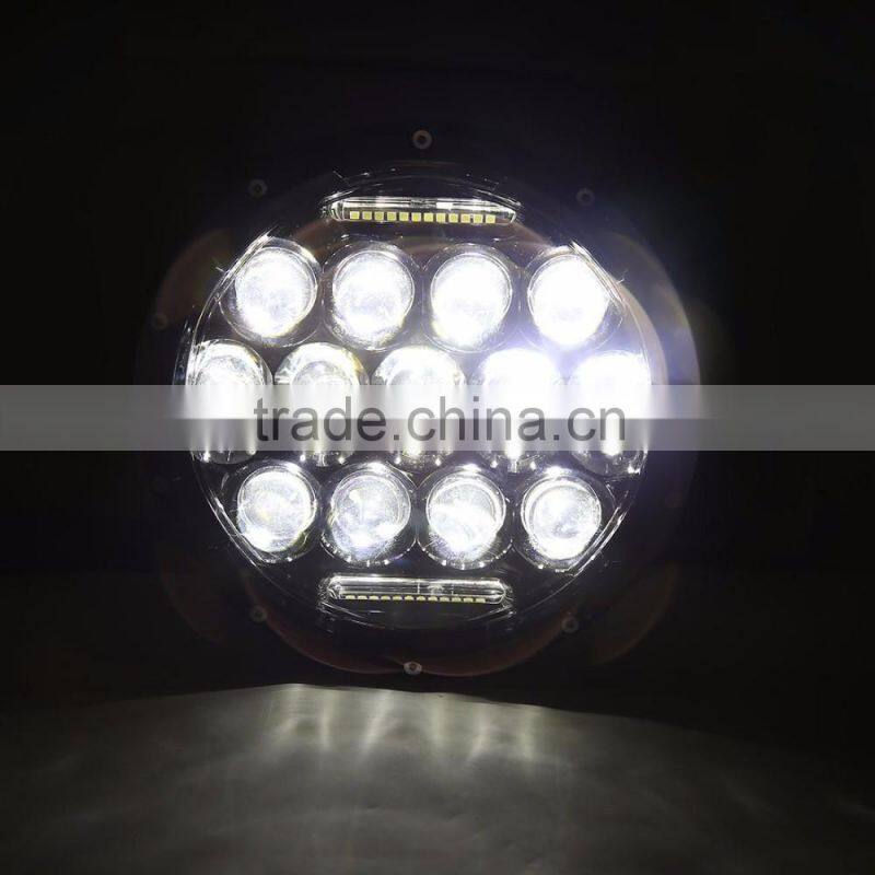 7inch 75W Round LED Headlight 6000LM Hi/Low Beam Head Light with Bulb DRL for Jeep Wrangler TJ LJ JK CJ-7 CJ-8 Scrambler Harley