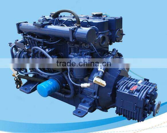 High speed marine diesel engine set with gearbox for total enclosed lifeboat 4L68CB 68Hp