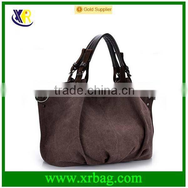 fashion washed canvas tote bag for women