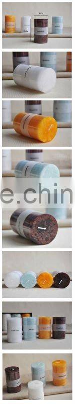 Unscented Pillar candles