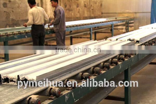 automatic wavy decorative plastering machine/gypsum cornice equipment