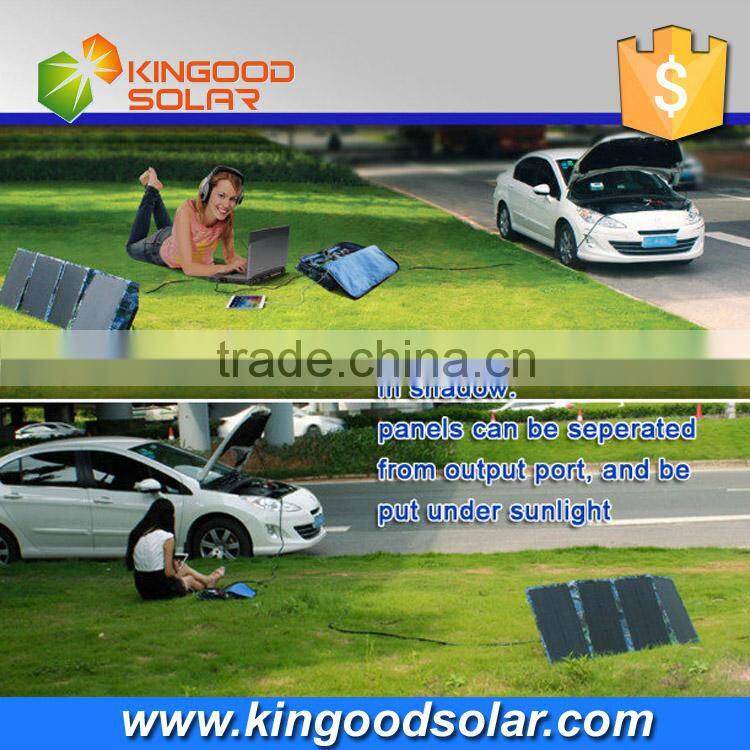 2016 New Products arriving 60watt Portable foldable solar panel charger for car