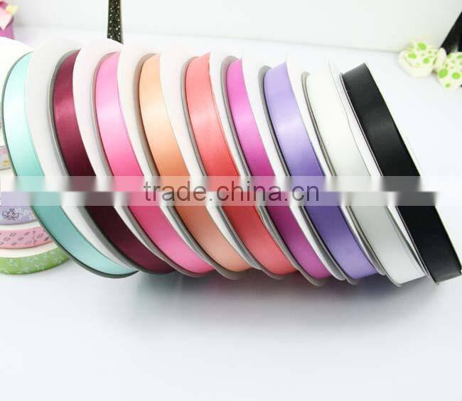 wholesale 1/2 inch 13mm polyester double sided satin ribbon