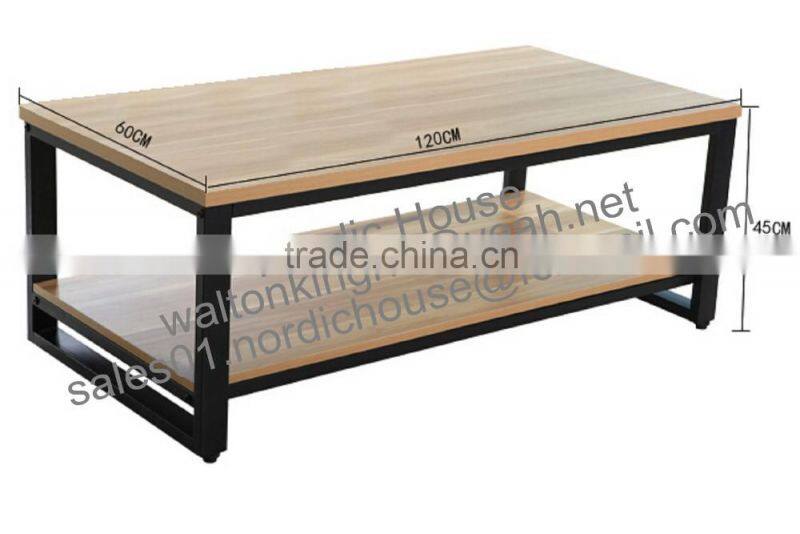 New design lacquer MDF and steel stand high quality coffee tables for home furniture