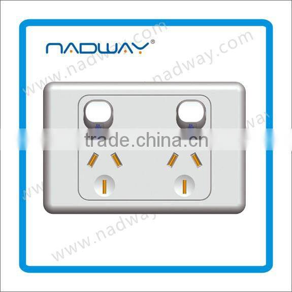 45A 1 Gang Double Pole Wall Switch With Neon