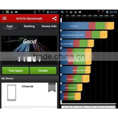 Utime U6 4GB Green, 4.0 inch 3G Android 4.2 Smart Phone, MTK6572 1.0GHz Dual Core, RAM: 512MB, Dual SIM, WCDMA & GSM Network