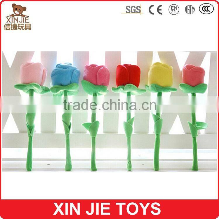 nice plush rose toy soft blue rose toy good quality stuffed rose toy