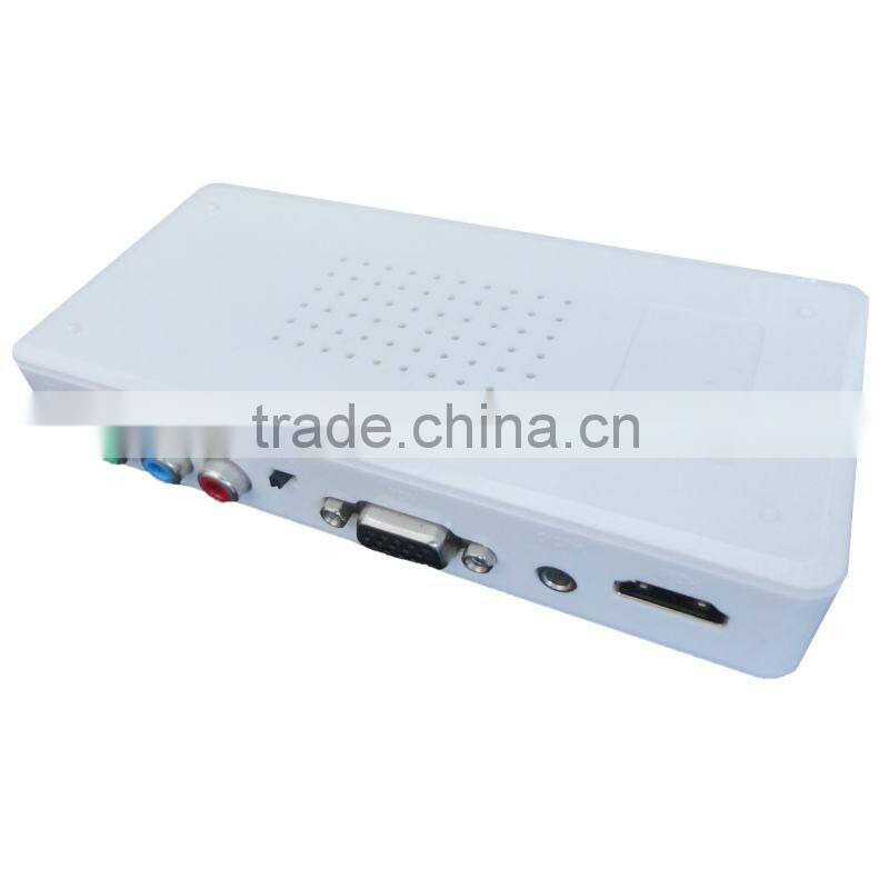 Mini cheap Full HD VGA /Ypbpr composite to HDMI media Converter 1080P